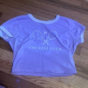 Purple, Medium, Country club T-shirt